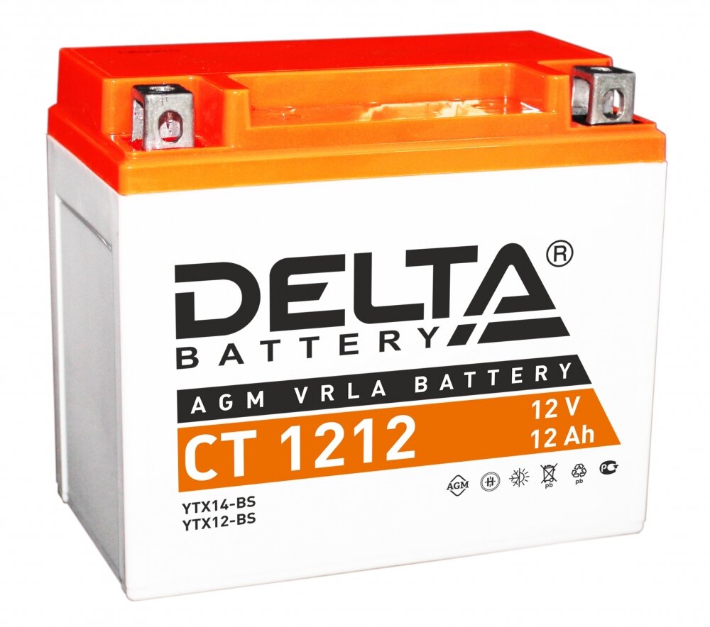 Аккумулятор DELTA Battery CT 1212 12В / 12А·ч