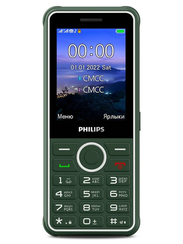 Сотовый телефон Philips Xenium E2301 Green