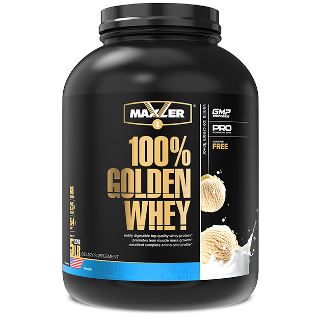 Maxler Golden Whey 2270 г ванильное мороженое