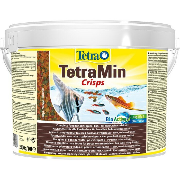 TETRA Корм TetraMin Crisps для рыб, чипсы, 10 л - фотография № 1