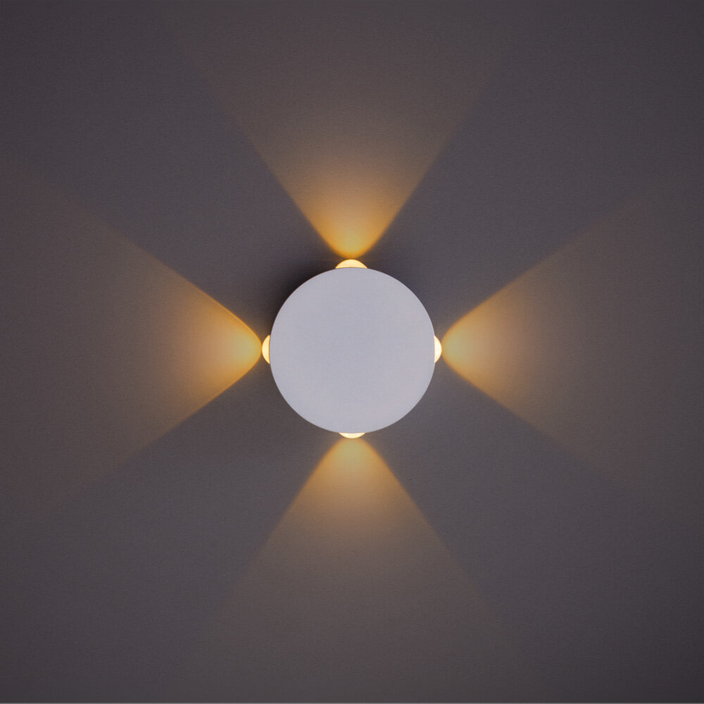 Настенное бра Arte Lamp Tamburello A1525AP-1WH, Белый, LED