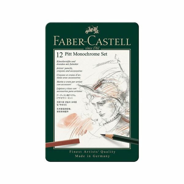  FABER-CASTELL Pitt Monochrome, 12 ,  