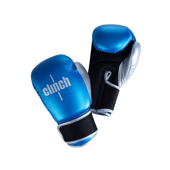 Детские боксерские перчатки Clinch C127 Blue/Silver (6 унции)