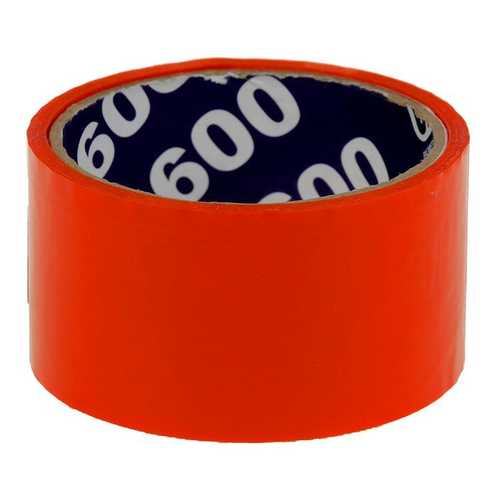 Клейкая лента упаковочная 48 мм х 24 м, 45 мкм UNIBOB (оранжевая) - фотография № 1
