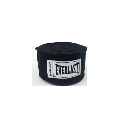 Бинты боксёрские: Бинты боксерские EVERLAST 3.5м Elastic, чёрные, артикул 4464BK