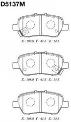 Колодки дисковые Mk Kashiyama D5137M Honda: 06430-SFE-J00 06430SFEN00 06430SLJ000 Honda Crossroad. Honda Odyssey (Rb_)