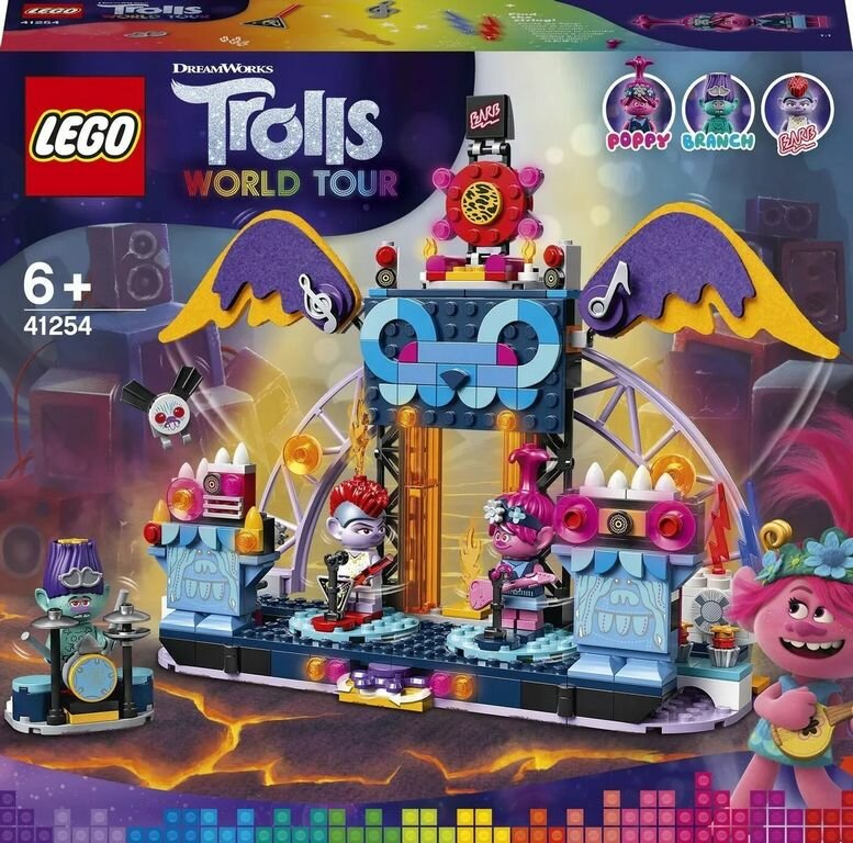 LEGO Trolls Конструктор Концерт в городе Рок-на-Вулкане, 41254