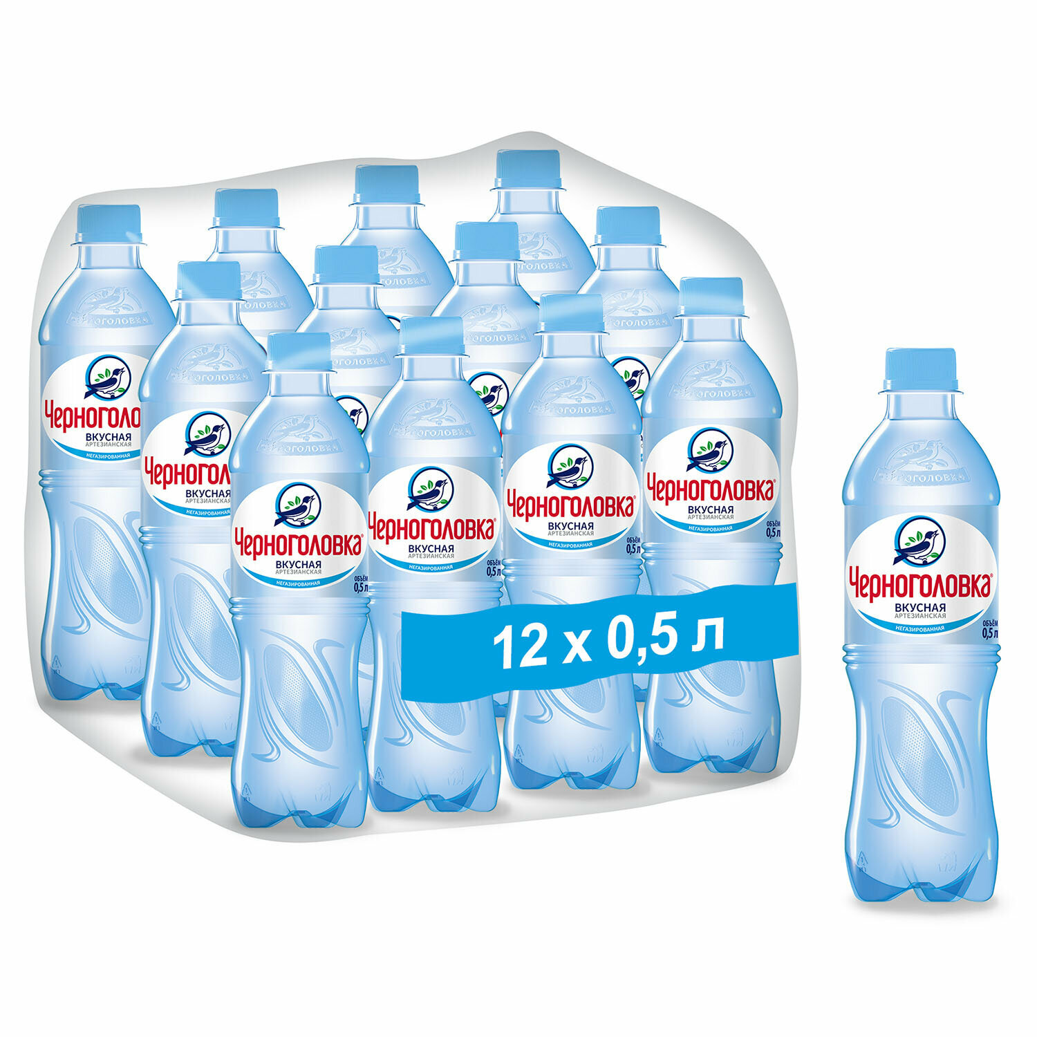 Вода негазированная питьевая "черноголовская", 0,5 л - фотография № 2