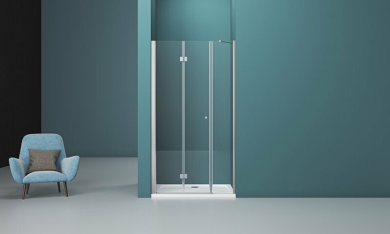 Душевая дверь BelBagno Albano 100 ALBANO-BS-13-40+60-C-Cr профиль Хром стекло прозрачное - фотография № 4