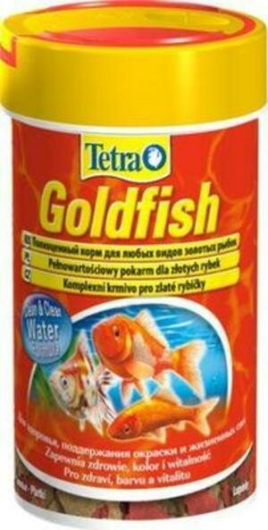 TetraGoldfish корм в хлопьях для всех видов золотых рыбок 100 мл .