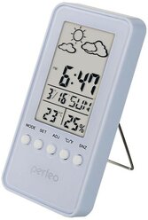 Perfeo Колонки Часы-метеостанция "Window", белый, PF-S002A время, температура, влажность, дата