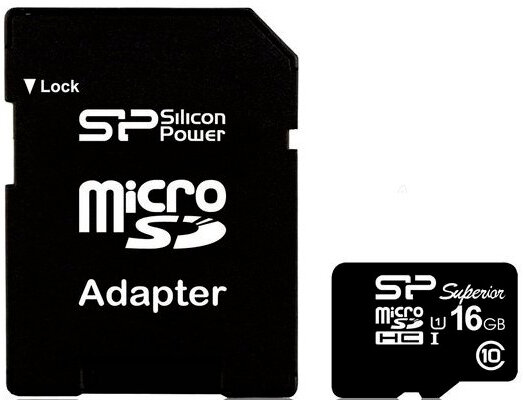 Карта памяти 16GB Silicon Power SP016GBSTHBU1V10