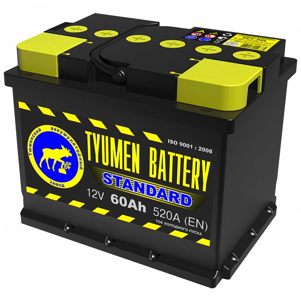 Аккумулятор Tyumen Battery Standart 60 Ач прямая полярность