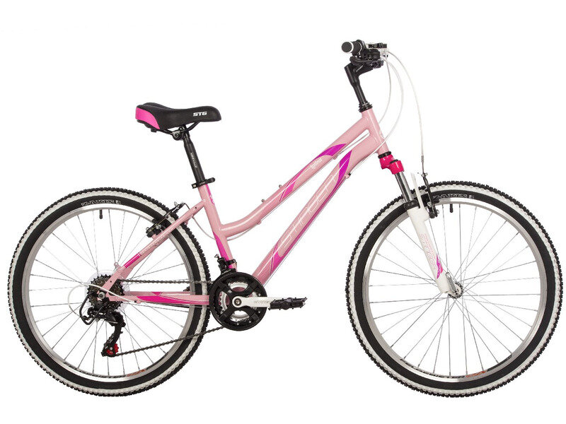 Велосипед подростковый STINGER 24 LATINA розовый рама 12