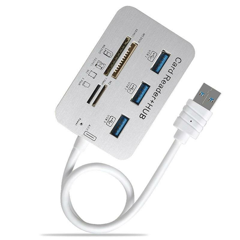 USB хаб-картридер Nice Device HUB 2010H3 USB 3.0/3.1, 3xUSB, MS DUO, SD (HC), M2, T-Flash