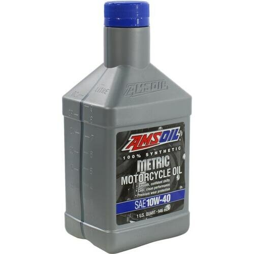 Моторное масло Amsoil Synthetic Metric Motorcycle Oil 10W-40 (MCF)