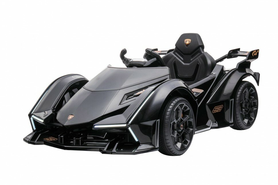 Детский электромобиль Lamborghini V12 Vision Gran Turismo 4WD 12V - HL528-LUX-BLACK (HL528-LUX-BLACK)