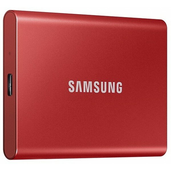 Твердотельный накопитель Samsung SSD 1TB T7 Touch, USB Type-C, R/W 1000/1050MB/s, Red