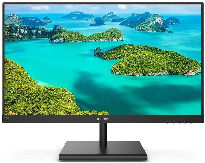 Монитор 27" Philips 275E1S/00(01) черный IPS 2560x1440 250 cd/m^2 4 ms HDMI DisplayPort VGA Аудио