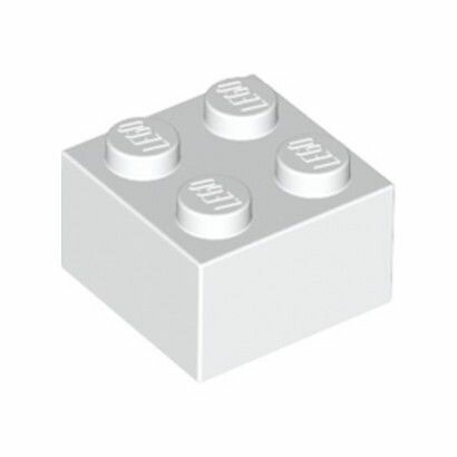 300301 Кубик 2х2 белый набор из 100 шт.