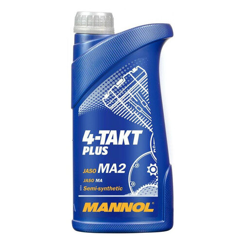 Моторное масло MANNOL 4-Takt Plus, 10W-40, 1л, полусинтетическое [1400]