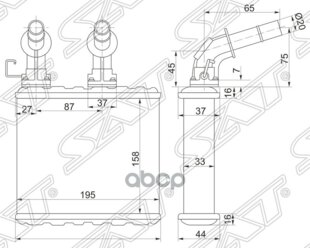 Радиатор Отопителя Салона Nissan Cefiro/Maxima A32/33 94-02/Blueberd U13/Avenir/Expert W11/Laurel 34 Sat арт. ST-DTW1-395-0