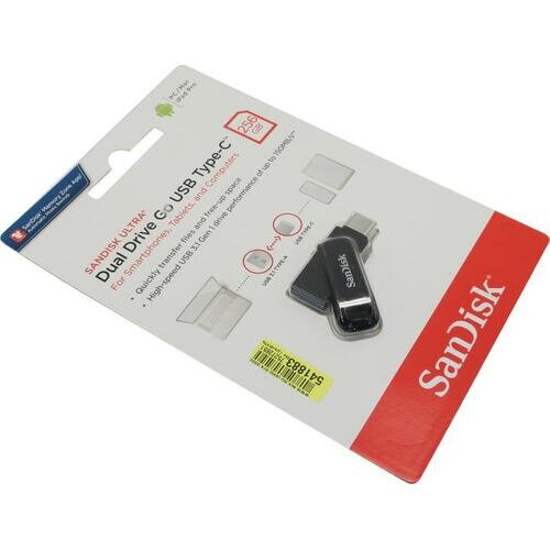 Флешка Sandisk Ultra Dual Drive Go SDDDC3-256G-G46 256 Гб Black