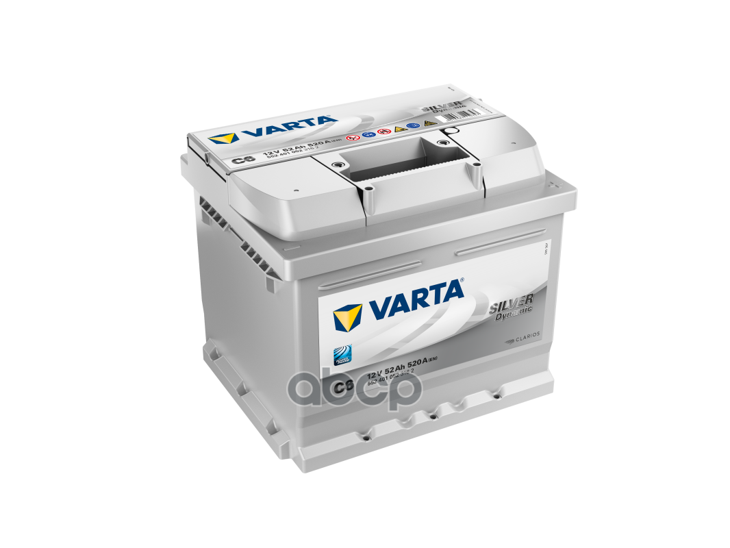 Автомобильный аккумулятор VARTA Silver Dynamic C6 552 401 052 207х175х175