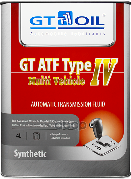  . Gt Atf T-Iv Multi Vehicle 4  GT OIL . 8809059407912