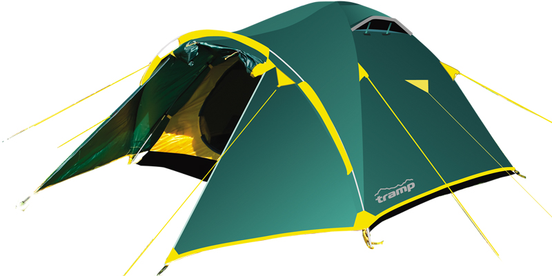 Палатка Tramp Lair 2 (V2) турист. 2мест. зеленый - фото №1