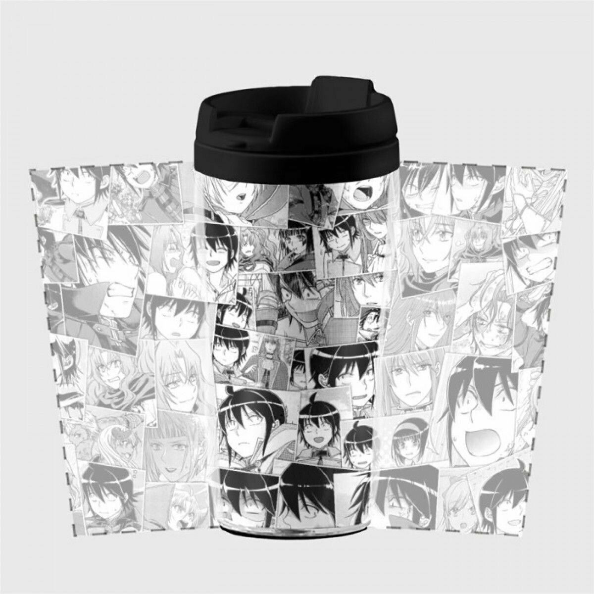 Термокружка-непроливайка Tsuki ga Michibiku Isekai Douchuu pattern - фотография № 2