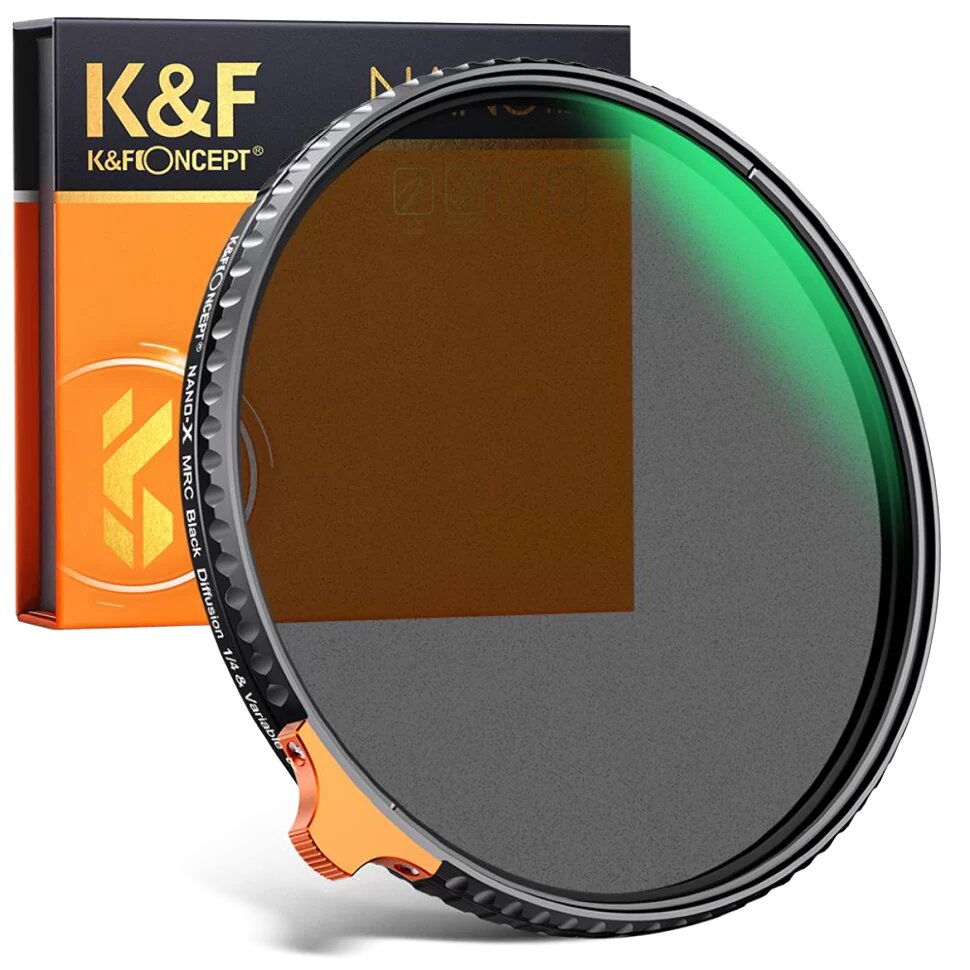 Светофильтр K&F Concept Nano X Black mist 1/4 ND2-32 72мм KF01.1814