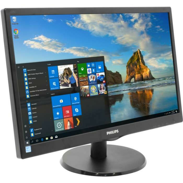 Монитор 21,5" Philips 223V5LSB2 1920x1080 TN LED 16:9 5ms VGA 10M:1 90/65 200cd Black/ ( 223V5LSB2/62, дисплей ЖК, LCD, Full HD, D-Sub )