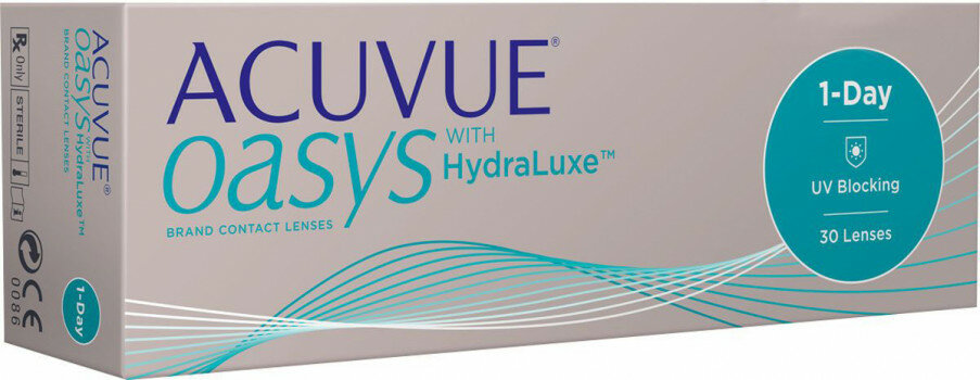 ACUVUE OASYS 1-DAY WITH HYDRALUXE контактные линзы (-3,75 /8,5/14,2) №30