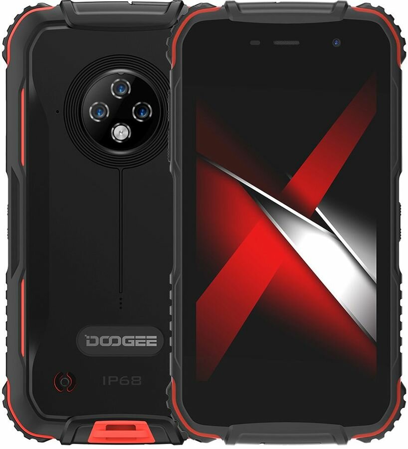 Смартфон DOOGEE S35 3/16Gb, красный/черный