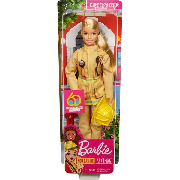Barbie Кукла к 60-летию Кем быть Пожарный, GFX29