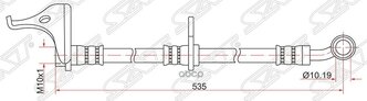 Шланг Тормозной Передний (Таиланд) Honda Fit/Jazz Ii 2008-2013 Rh Sat арт. ST-01464-TF0-000