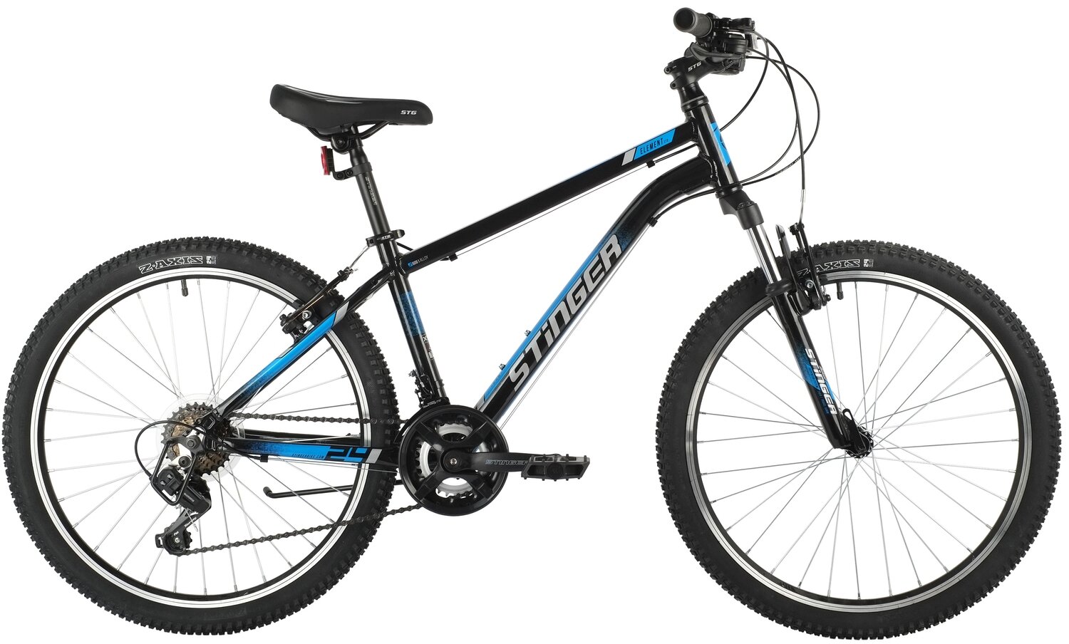 Велосипед STINGER ELEMENT STD 24" (2021) (Велосипед STINGER 24" ELEMENT STD черный, алюминий, размер 14")