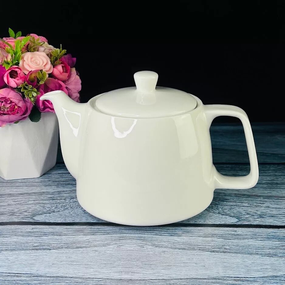 фото Чайник заварочный Lenardi Bianco, фарфоровый, 1200 мл