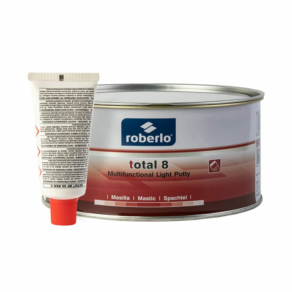Шпатлевка легкая универсальная Roberlo TOTAL 8 (1 л) + отвердитель ROBERLO