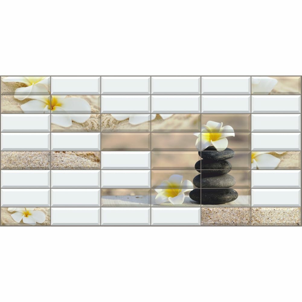 фото ПВХ панель Регул плитка сад камней