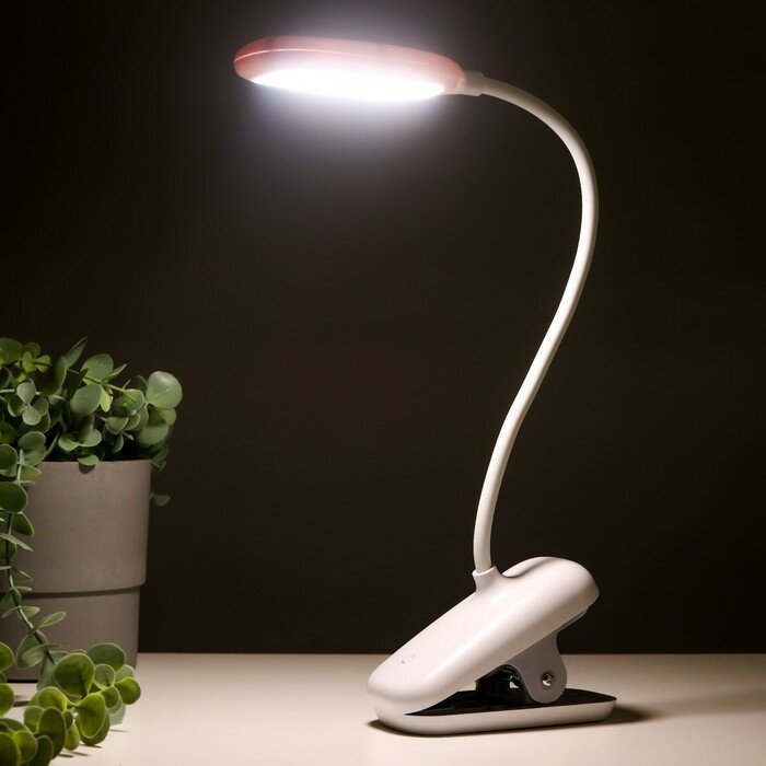 Настольная лампа 16816/1 LED 5Вт USB белый 12х6х47 см (1шт) - фотография № 3