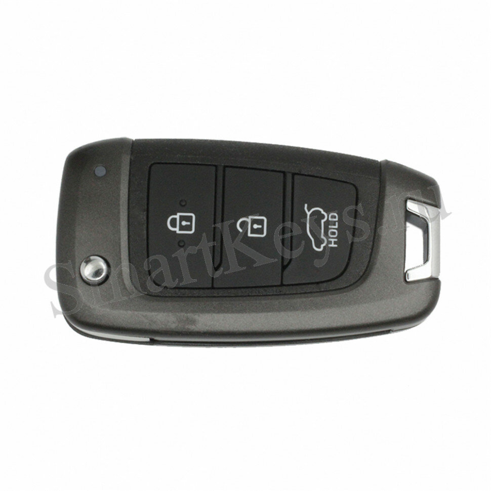 Ключ Hyundai I30 PD с 2016 года выкидной три кнопки лезвие KIA7 с чипом 6F-60