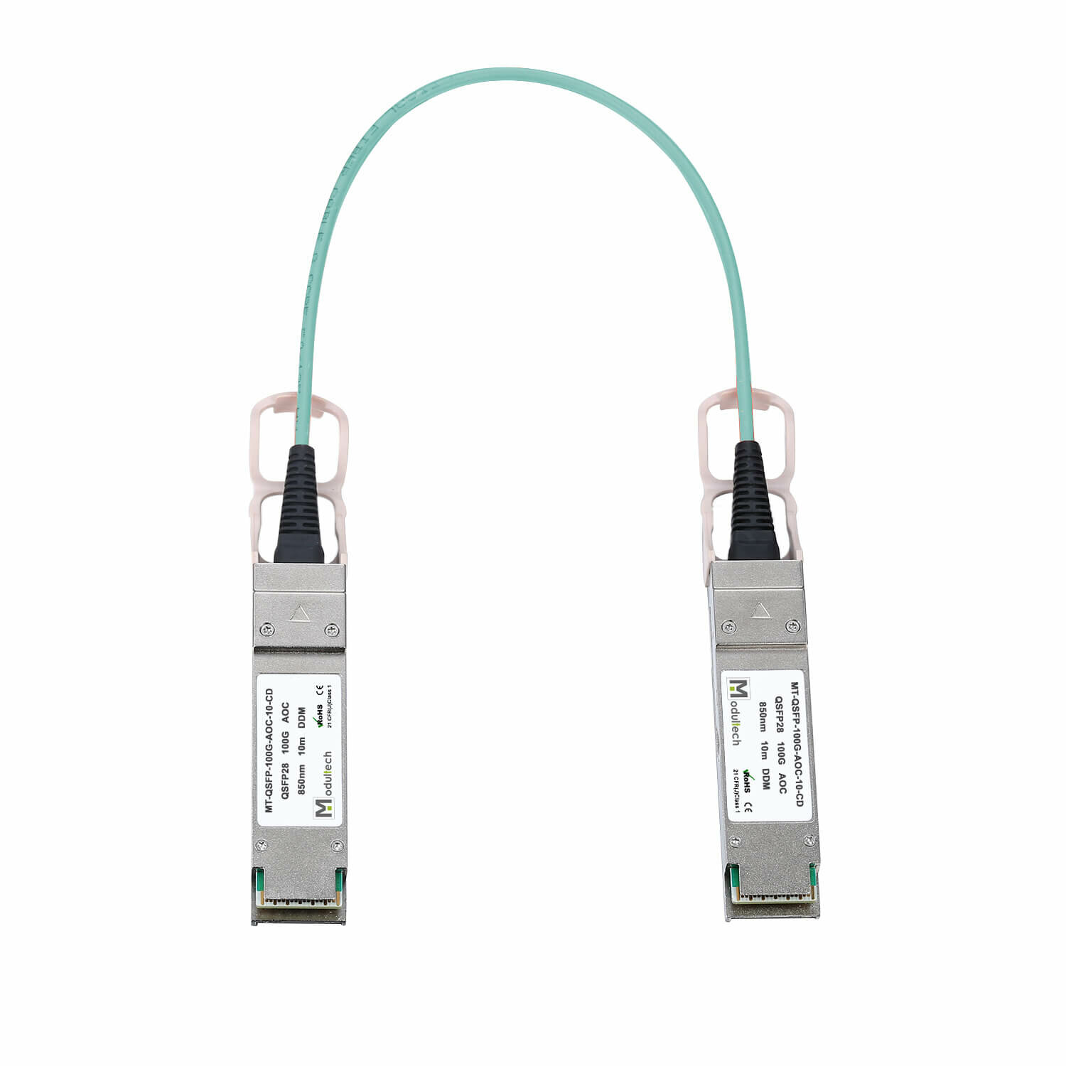 AOC кабель QSFP28, 100 Гбит/с, 10 м