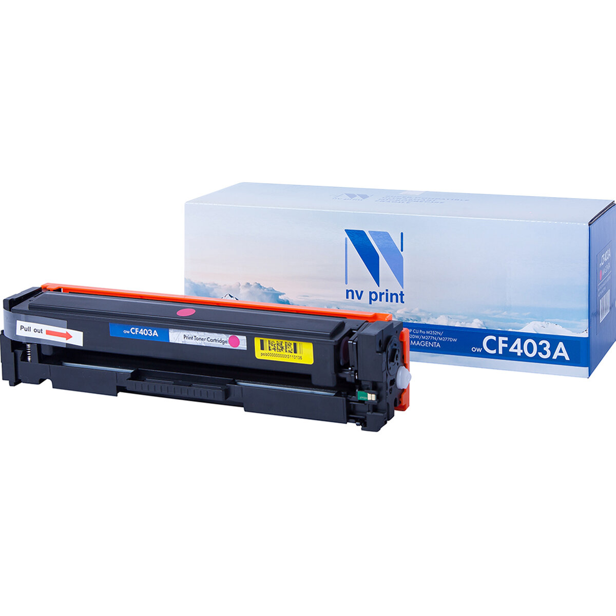 Картридж NV Print CF403A Magenta для Нewlett-Packard LaserJet Color Pro M252dw/M252n/M274n/M277dw/M277n (1400к)