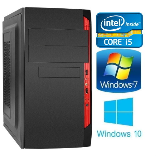 Офисный компьютер на процеccoре Intel Core i5-2400 (8 ГБ / Intel HD Graphics / 480 ГБ / Без DVD-RW / 1 ТБ / Без Wi-Fi / Windows 10 Pro)