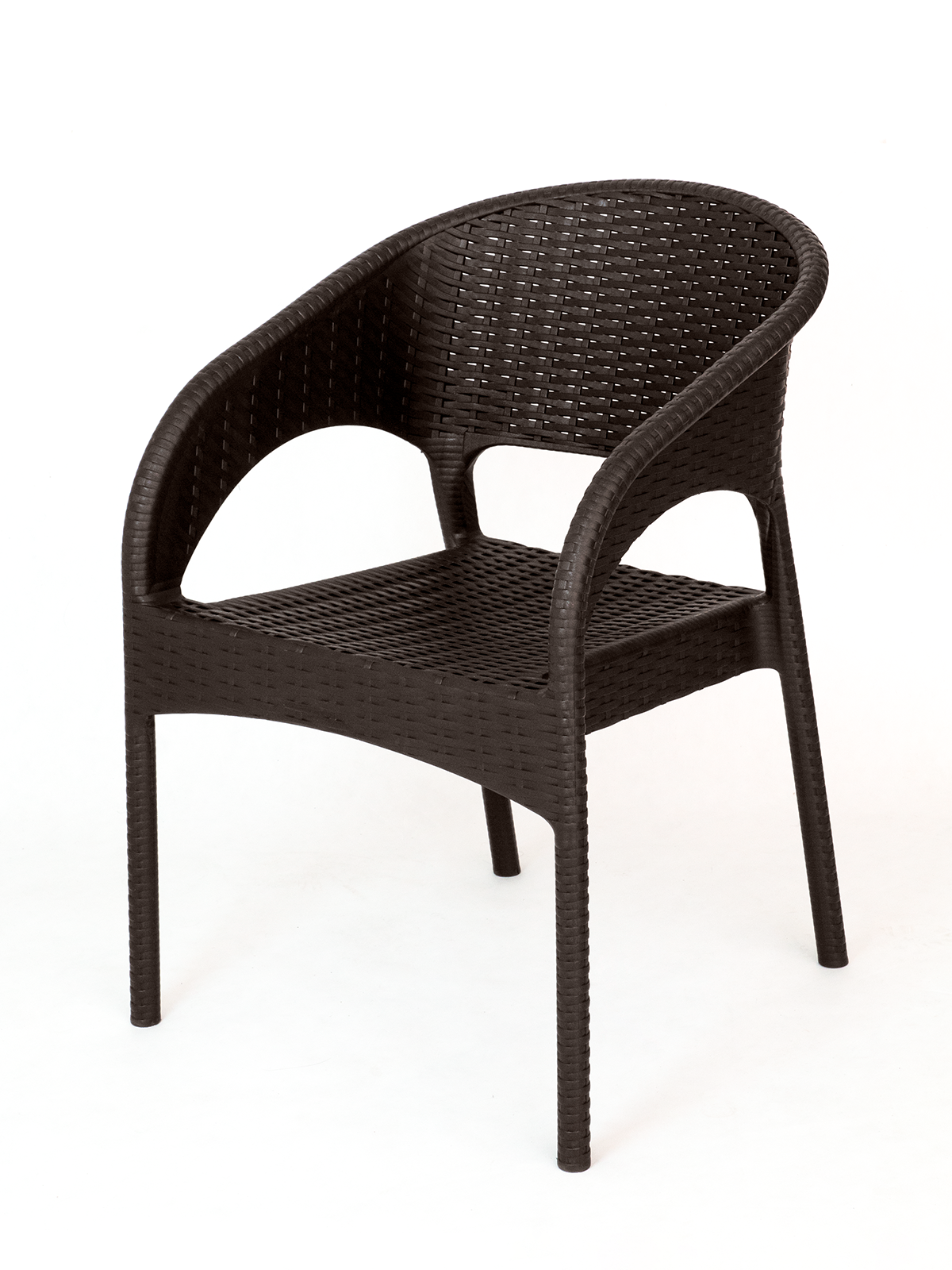 Кресло пластиковое Ola Dom арт.K-GS01 (коричневое) - фотография № 1