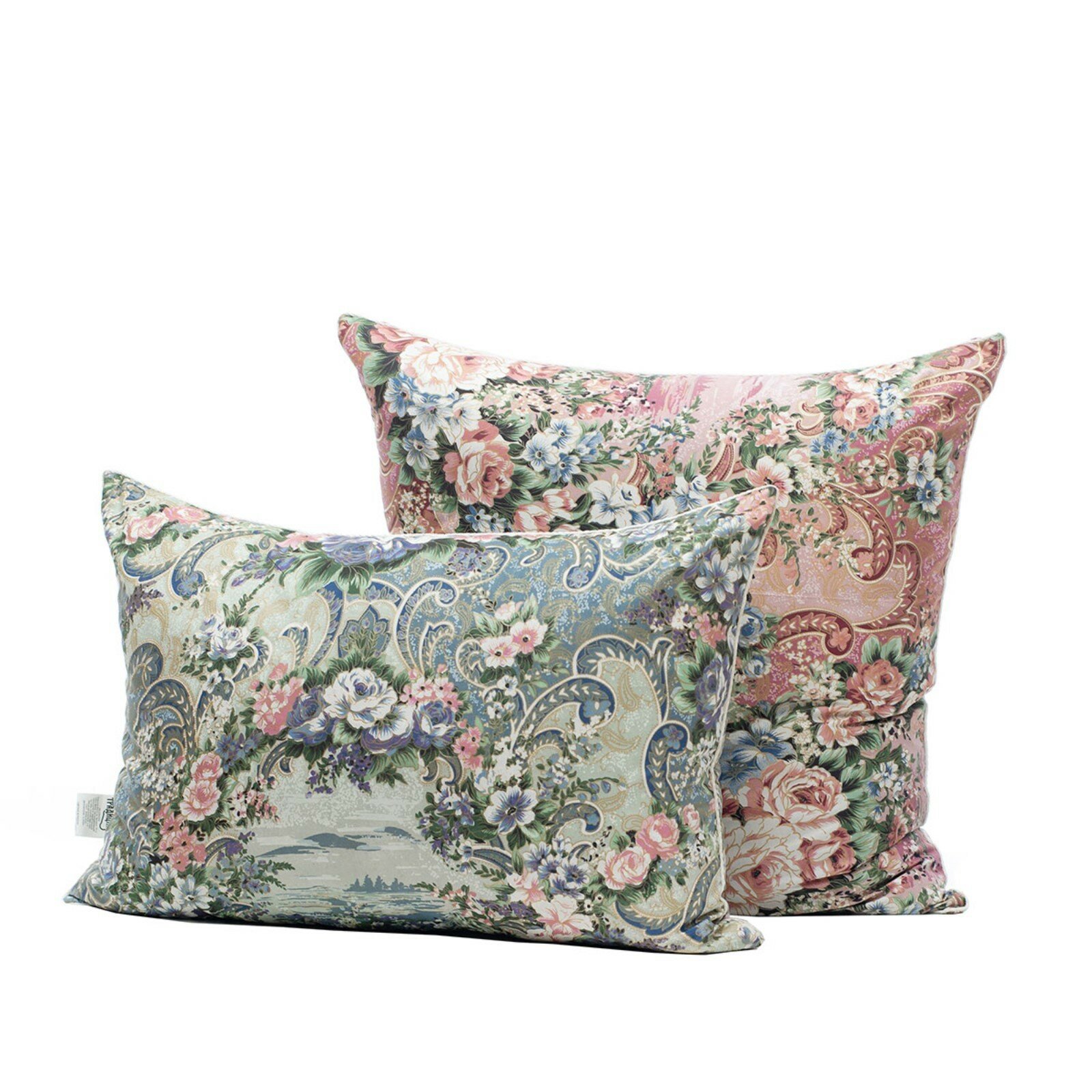 фото Подушка высокая Традиция 50х70, цвет серый/микс, гусиный пух 30%, гусинное перо 70%