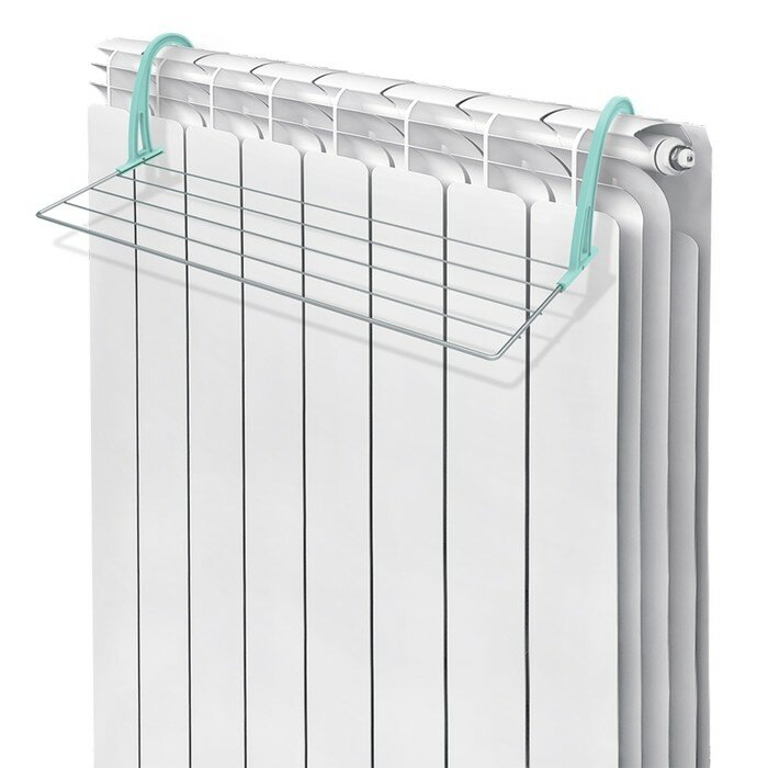 Nika Сушилка для белья на радиатор, 65×23,5×18 см, цвет серый - фотография № 4