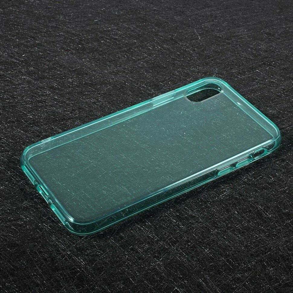 Силиконовый TPU чехол для iPhone X / ХS (голубой)